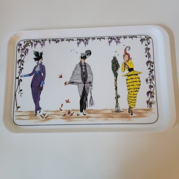 Vintage Villeroy & Boch Art Deco Women Serving Tray - 1900 Design Made in Italy - Picture 2 of 6